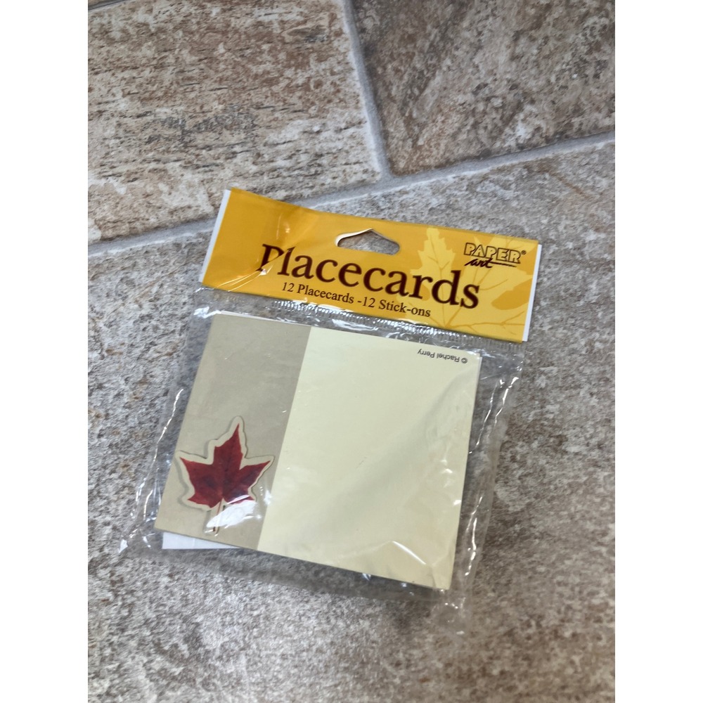 Paper Art Autumn Foliage Placecards 12 Stick Ons Creative Expressions